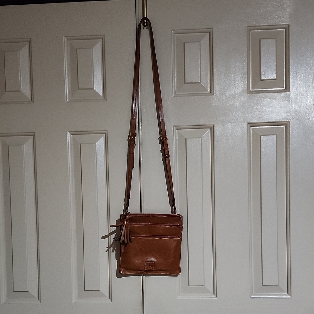 Dooney & Bourke Brown Leather Crossbody Bag